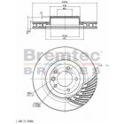 Bremtec Euro-Line Disc Brake Rotor Left (Single) 340mm