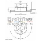 Bremtec Euro-Line Disc Brake Rotor (Pair) 251.2mm