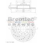 Bremtec Euro-Line Disc Brake Rotor Left (Single) 278mm