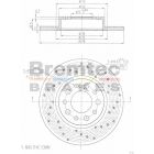 Bremtec Euro-Line Disc Brake Rotor Right (Single) 278mm