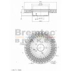 Bremtec Euro-Line Disc Brake Rotor (Pair) 322mm