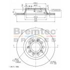Bremtec Euro-Line High Grade Disc Brake Rotor (Pair) 281.8mm