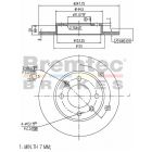 Bremtec Euro-Line Disc Brake Rotor (Pair) 246.7mm