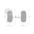 Bosch Brake Pad Rear Set