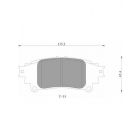 Bosch Brake Pad Rear Set
