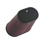 K&N Dual Flange Oval Tapered Universal Clamp-On Air Filter
