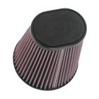 K&N Oval Tapered Universal Clamp-On Air Filter Angled