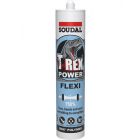 Soudal T-Rex Power Flexi Adhesive Sealant Steel Grey 290ml