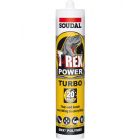Soudal T-Rex Power Turbo Adhesive Sealant White 290ml