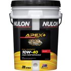 Nulon Apex+ 10W-40 Long Life Engine Oil 20L Full Synthetic