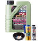 LIQUI MOLY Molygen New Generation 10W-40 1L Gold Service Kit + 6L Drip Tray