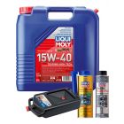 LIQUI MOLY Touring High Tech 15W-40 20L Gold Service Kit + 8L Drip Tray