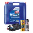 LIQUI MOLY Super Leichtlauf 10W-40 20L Gold Service Kit + 8L Drip Tray