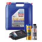 LIQUI MOLY Leichtlauf High Tech 5W-40 20L Gold Service Kit + 8L Drip Tray