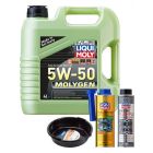 LIQUI MOLY Molygen New Generation 5W-50 4L Gold Service Kit + 6L Drip Tray