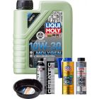 LIQUI MOLY Molygen New Generation 10W-30 1L Platinum Service Kit + 6L Drip Tray