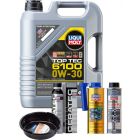 LIQUI MOLY Top Tec 6100 0W-30 5L Platinum Service Kit + 6L Drip Tray