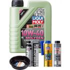 LIQUI MOLY Molygen New Generation 10W-40 1L Platinum Service Kit + 6L Drip Tray