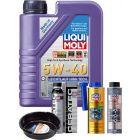 LIQUI MOLY Leichtlauf High Tech 5W-40 1L Platinum Service Kit + 6L Drip Tray