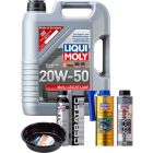 LIQUI MOLY MoS2 Leichtlauf 20W-50 5L Platinum Service Kit + 6L Drip Tray
