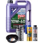 LIQUI MOLY Synthoil Race Tech GT1 10W-60 5L Platinum Service Kit + 6L Drip Tray