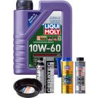 LIQUI MOLY Synthoil Race Tech GT1 10W-60 1L Platinum Service Kit + 6L Drip Tray