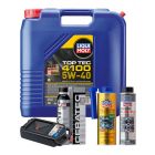 LIQUI MOLY Top Tec 4100 5W-40 20L Platinum Service Kit + 8L Drip Tray