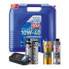LIQUI MOLY Super Leichtlauf 10W-40 20L Platinum Service Kit + 8L Drip Tray