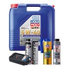 LIQUI MOLY Leichtlauf High Tech 5W-40 20L Platinum Service Kit + 8L Drip Tray