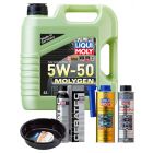 LIQUI MOLY Molygen New Generation 5W-50 4L Platinum Service Kit + 6L Drip Tray