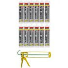 Soudal Gasket Seal Silicone High Temperature Resistance Red Glue 310ml 12 Pack + Gun Kit