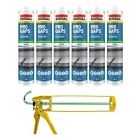 Soudal Pro Gaps Exterior Filler White 300ml 6 Pack + Gun Kit