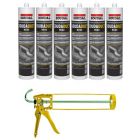 Soudal Soudaduct HVAC Acrylic Duct Sealant Grey 270ml 6 Pack + Gun Kit