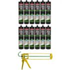 Soudal Strong As Nails Super Grab High Performance Beige 350g 12 Pack + Gun Kit