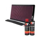 K&N Air Filter 33-2035 + Recharge Kit