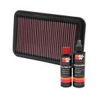 K&N Air Filter 33-2041-1 + Recharge Kit