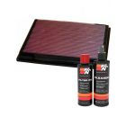 K&N Air Filter 33-2048 + Recharge Kit