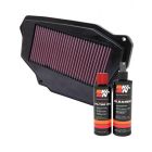 K&N Air Filter 33-2071 + Recharge Kit