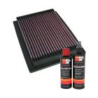 K&N Air Filter 33-2120 + Recharge Kit