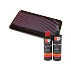 K&N Air Filter 33-2124 + Recharge Kit
