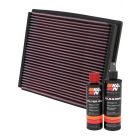 K&N Air Filter 33-2125 + Recharge Kit