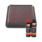 K&N Air Filter 33-2137 + Recharge Kit
