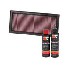 K&N Air Filter 33-2154 + Recharge Kit