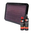 K&N Air Filter 33-2167 + Recharge Kit