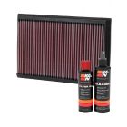 K&N Air Filter 33-2272 + Recharge Kit