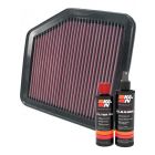 K&N Air Filter 33-2345 + Recharge Kit