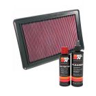 K&N Air Filter 33-2349 + Recharge Kit