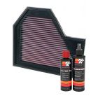 K&N Air Filter 33-2350 + Recharge Kit