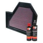 K&N Air Filter 33-2352 + Recharge Kit