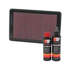 K&N Air Filter 33-2369 + Recharge Kit